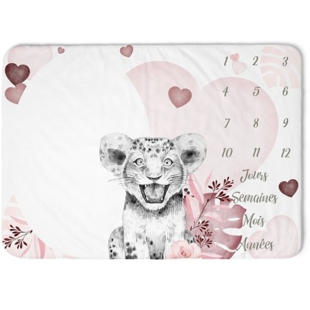 Tapis étape Lionceau Vieux Rose