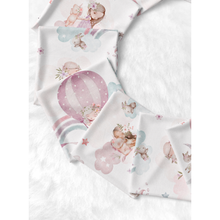 Coupon de tissu pour lingettes durables Princesses - Coton Oeko Tex