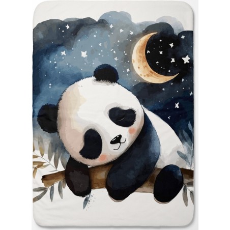 Panneau pour couverture à réaliser soi-même Panda endormi - Certifié Oeko-Tex®