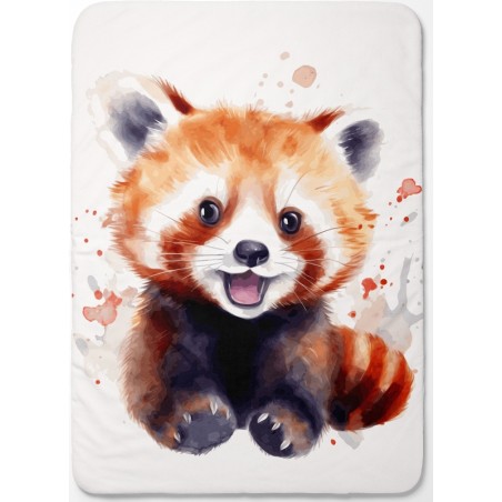 Panneau pour couverture à réaliser soi-même 70x95 Panda roux - Certifié Oeko-Tex®