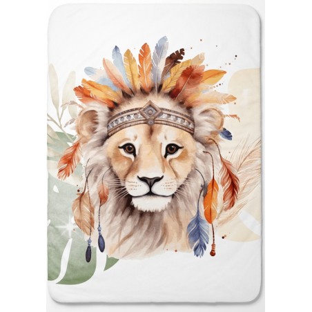 Panneau pour couverture à réaliser soi-même Tete de Lion boho - Certifié Oeko-Tex®