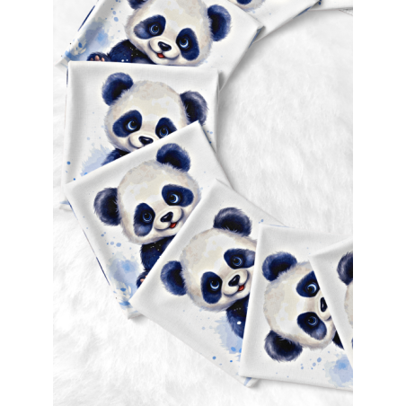 Coupon Lingettes Panda 2 coton imprimé à réaliser soi-même  - Certifié Oeko-Tex®