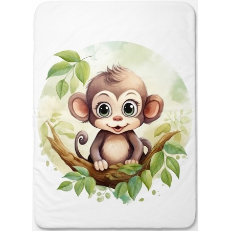 Panneau pour couverture à réaliser soi-même Petit Singe - Certifié Oeko-Tex®