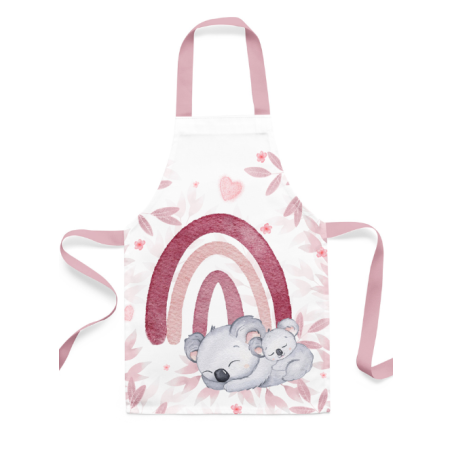 Panneau Tablier Enfant Koala Rose