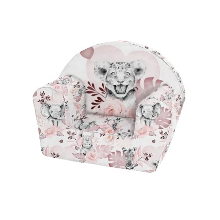 Tissu pour Housse de Fauteuil Club à réaliser soi même - Savane vieux rose