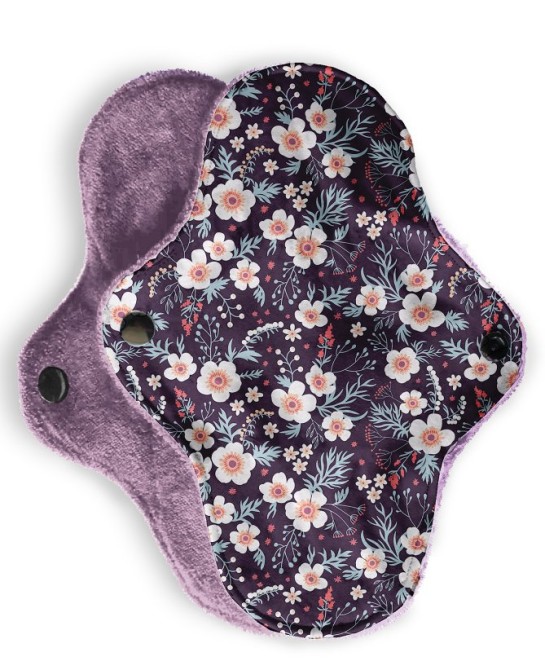 Lingette lavable - Fleur violette