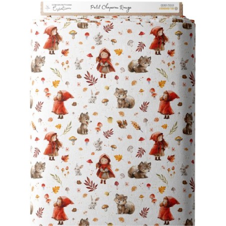 Tissu coton imprimé pour enfants Petit Chaperon Rouge - Certifié Oeko-Tex®