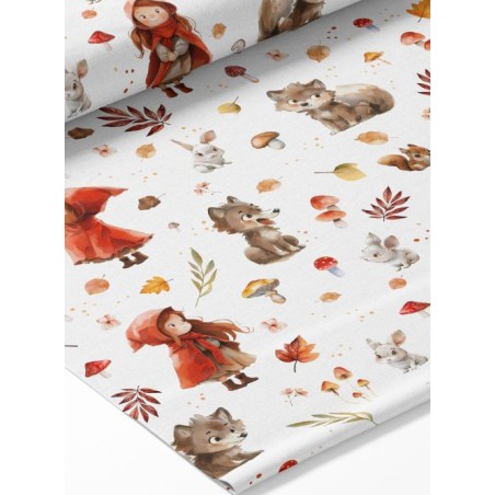 Tissu coton imprimé pour enfants Petit Chaperon Rouge - Certifié Oeko-Tex®