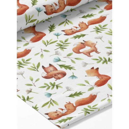 Tissu coton imprimé pour enfants Renard Dans La Forêt - Certifié Oeko-Tex®