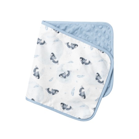 Tissu coton imprimé pour enfants Orque - Certifié Oeko-Tex®