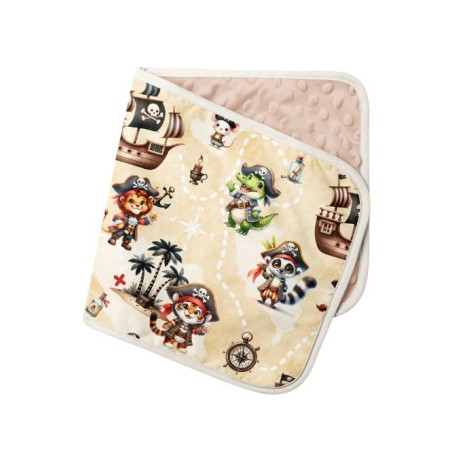 Tissu coton imprimé pour enfants Animaux Pirates - Certifié Oeko-Tex®