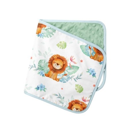 Tissu coton imprimé pour enfants Lion Tropical - Certifié Oeko-Tex®