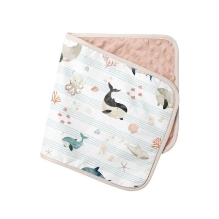 Tissu coton imprimé pour enfants Vie Marine - Certifié Oeko-Tex®