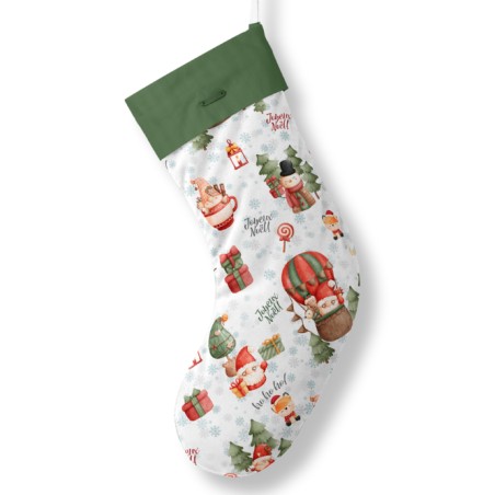 Panneau à Coudre pour Chaussette de Noël Magie de Noël - 100% coton Oeko-Tex