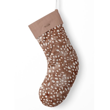 Panneau à Coudre pour Chaussette de Noël Renne - 100% coton Oeko-Tex