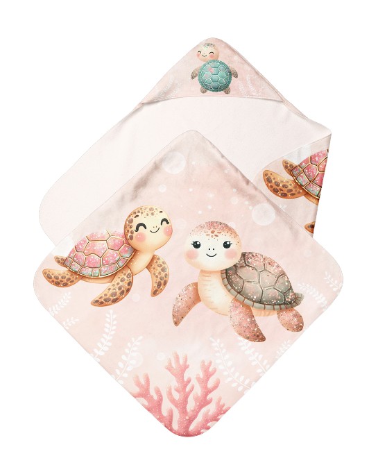 Cape de Bain Tortue Corail