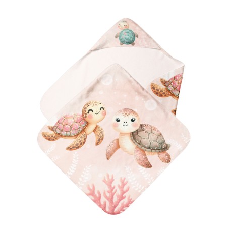 Cape de Bain Tortue Corail