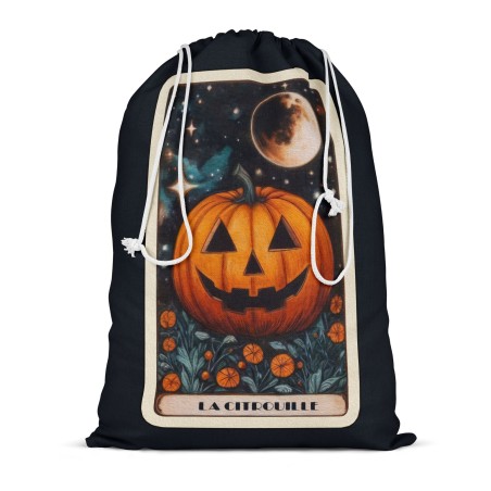 Panneau Pochon Halloween Tarot la citrouille