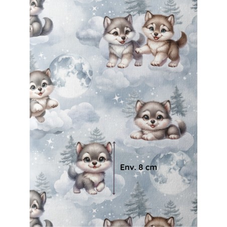 Tissu coton Baby Wolf - Certifié Oeko-Tex®