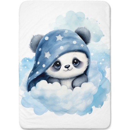 Panneau Panda Dans Les Nuages pour couverture à réaliser soi-même- Certifié Oeko-Tex®