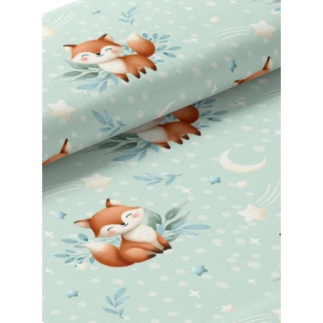 Tissu coton imprimé pour enfants Petits Renards- Certifié Oeko-Tex®