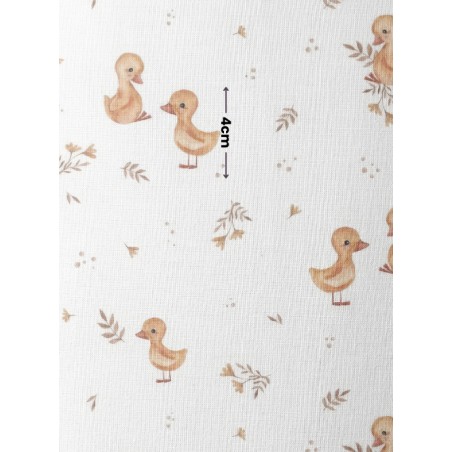 Tissu coton imprimé pour enfants Petits Canards  - Certifié Oeko-Tex®