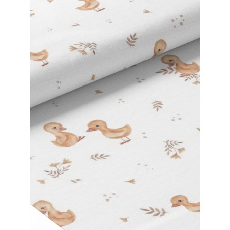 Tissu coton imprimé pour enfants Petits Canards  - Certifié Oeko-Tex®