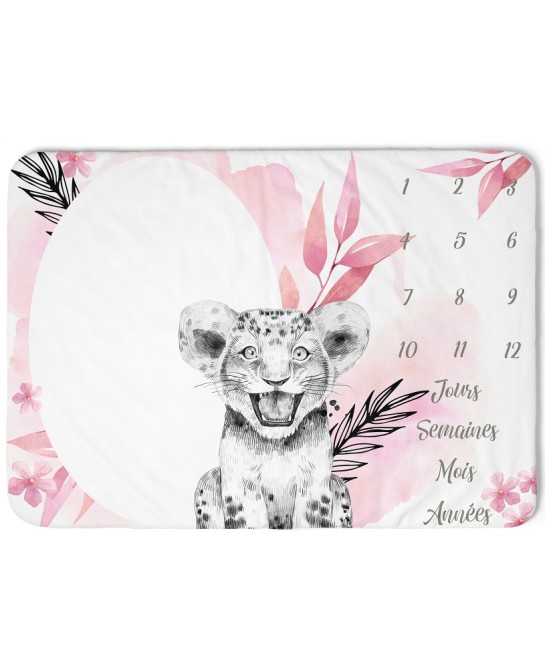 Tapis étape Lionceau Rose