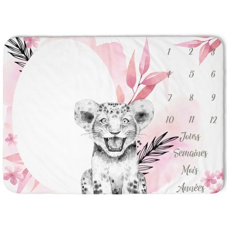 Tapis étape Lionceau Rose