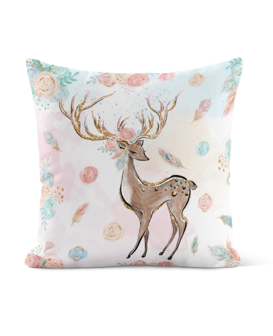 Coupon 50x50 Coussin Boho Cerf