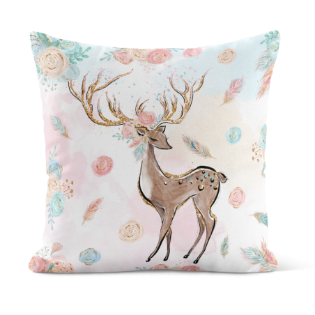 Coupon 50x50 Coussin Boho Cerf