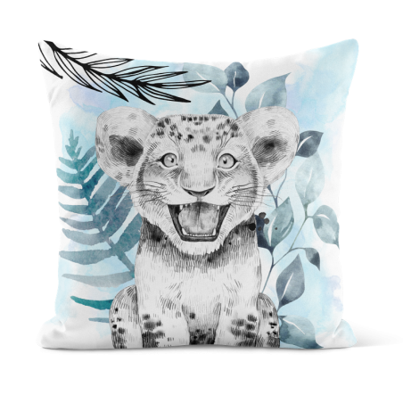 Coupon 50x50 Coussin Savane Bleu