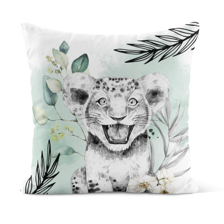 Coupon 50x50 Coussin Savane Vert D'eau